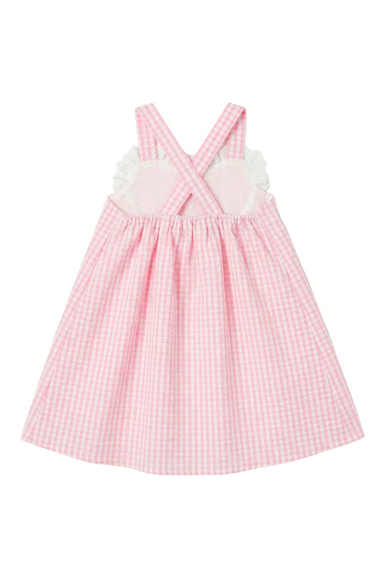 Seersucker Heart Dress & Bloomers Set, Alternate, color, PINK/ WHITE