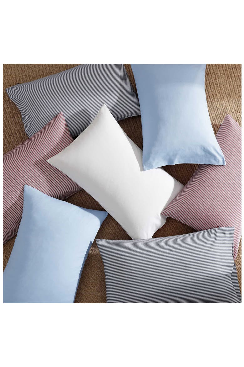 Hilfiger Essentials Cotton Pillowcases, Alternate, color, WHITE