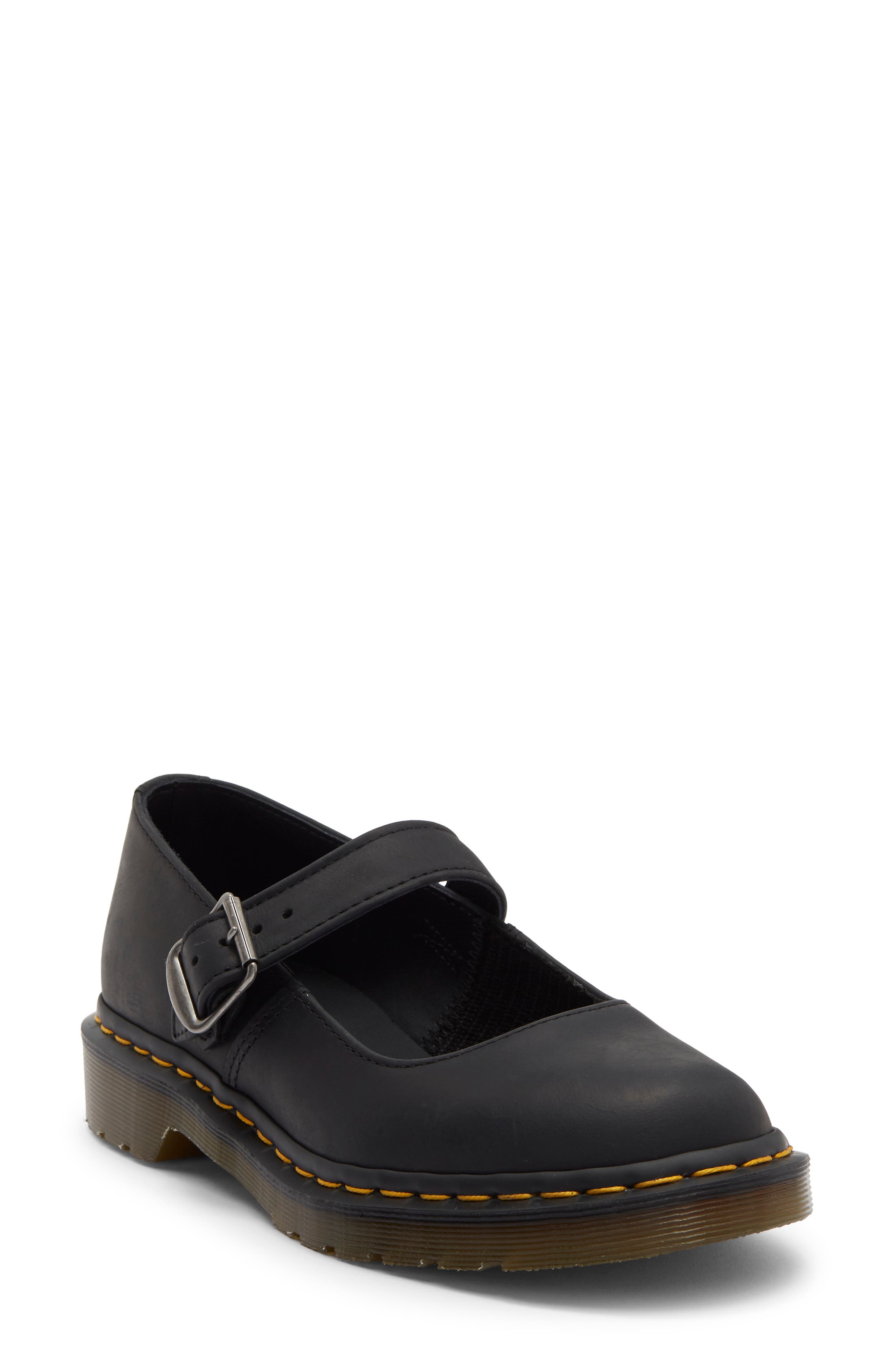 Mariel II Mary Jane Flat, Main, color, BLACK
