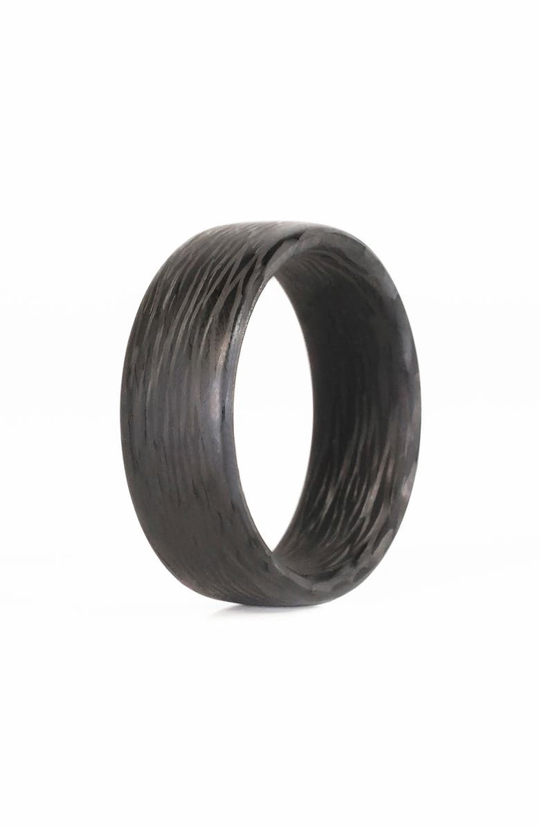 Element Ring Co. Wave Carbon Fiber Band Ring, Main, color, 
