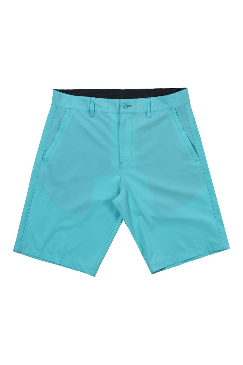 Hybrid Stretch Shorts, Main, color, ARUBA BLUE