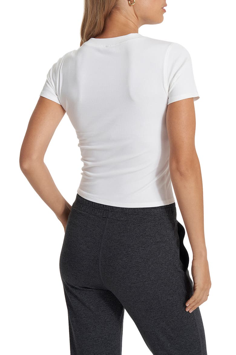 Pose Fitted Tee, Alternate, color, WHITE
