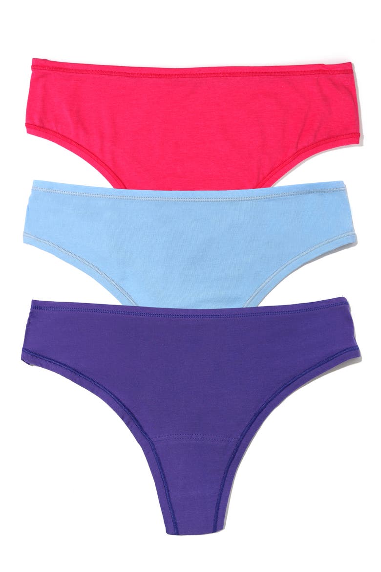 Play Assorted 3-Pack Thongs, Main, color, MPBR