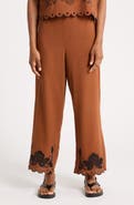 Ellen Tracy Embroidered Pants