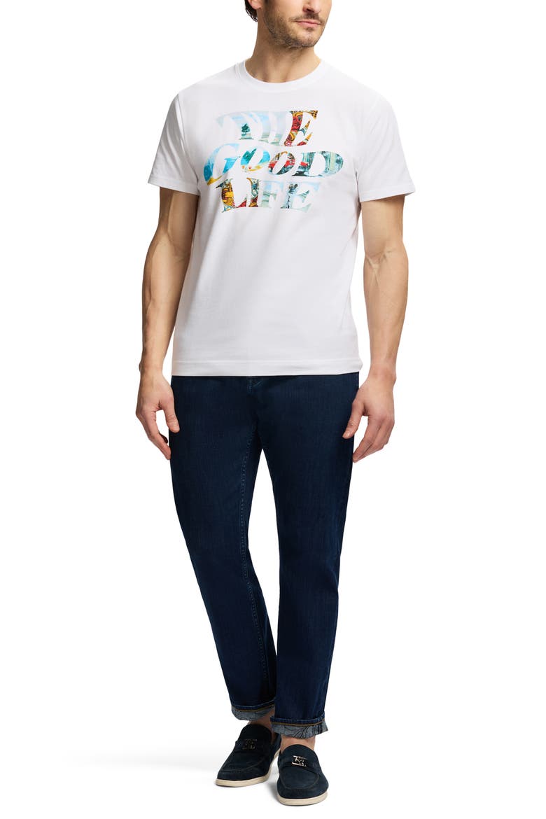 The Good Life Knit Graphic T-Shirt, Alternate, color, WHITE
