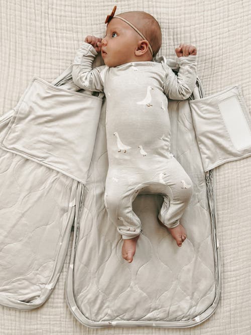Gunamuna Swaddle Sleep Bag, 1.0 Tog In Gray