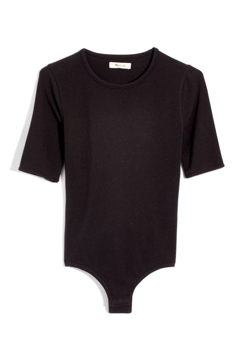 Madewell Crewneck Short Sleeve Bodysuit, Main, color, 