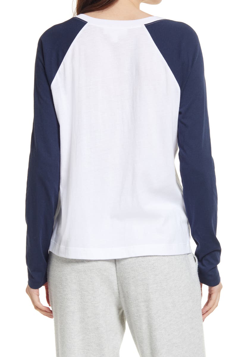 Treasure & Bond Organic Cotton Blend Long Sleeve Baseball Tee, Alternate, color, 