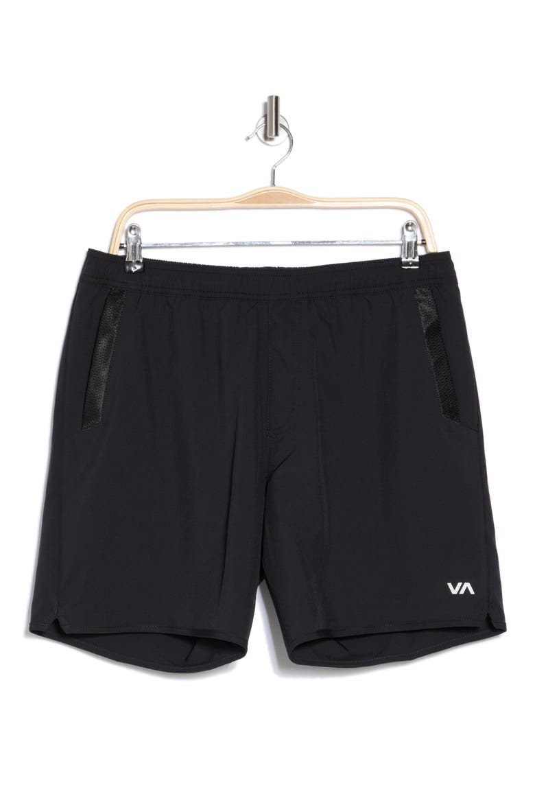 Kevin Stretch Woven Shorts, Alternate, color, BLACK