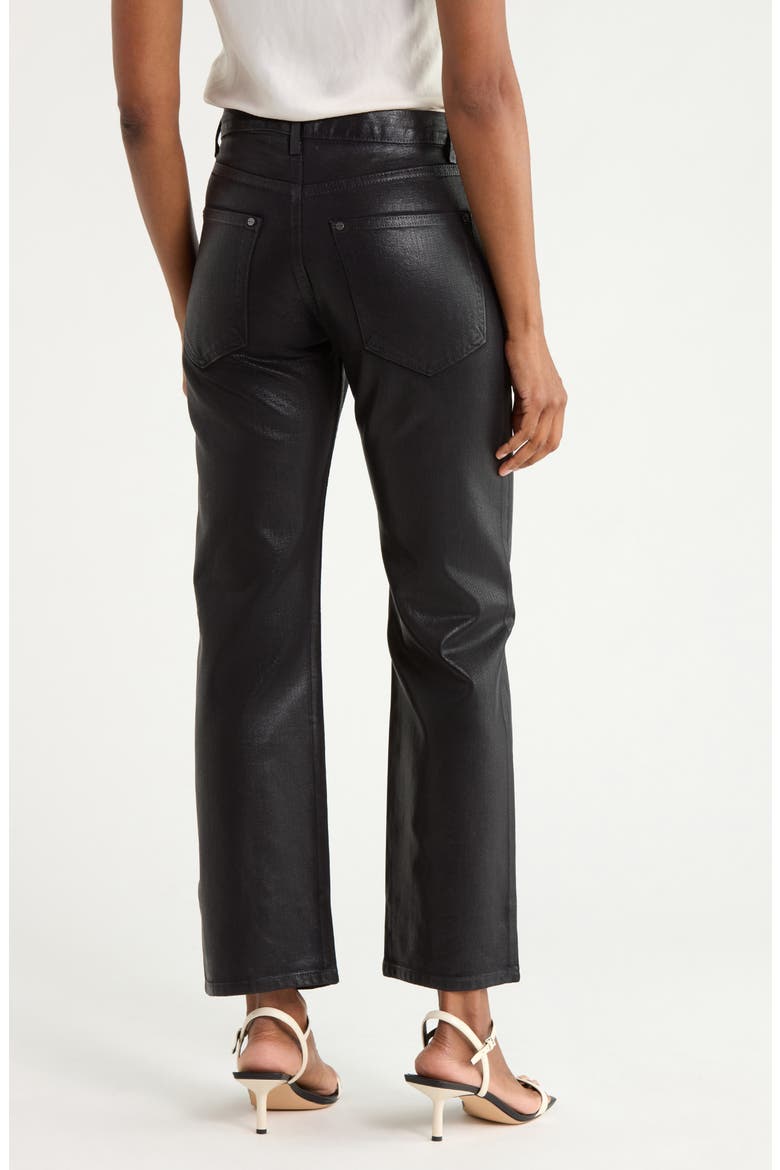 Kent St High Waist Straight Leg Pants, Alternate, color, BLACK
