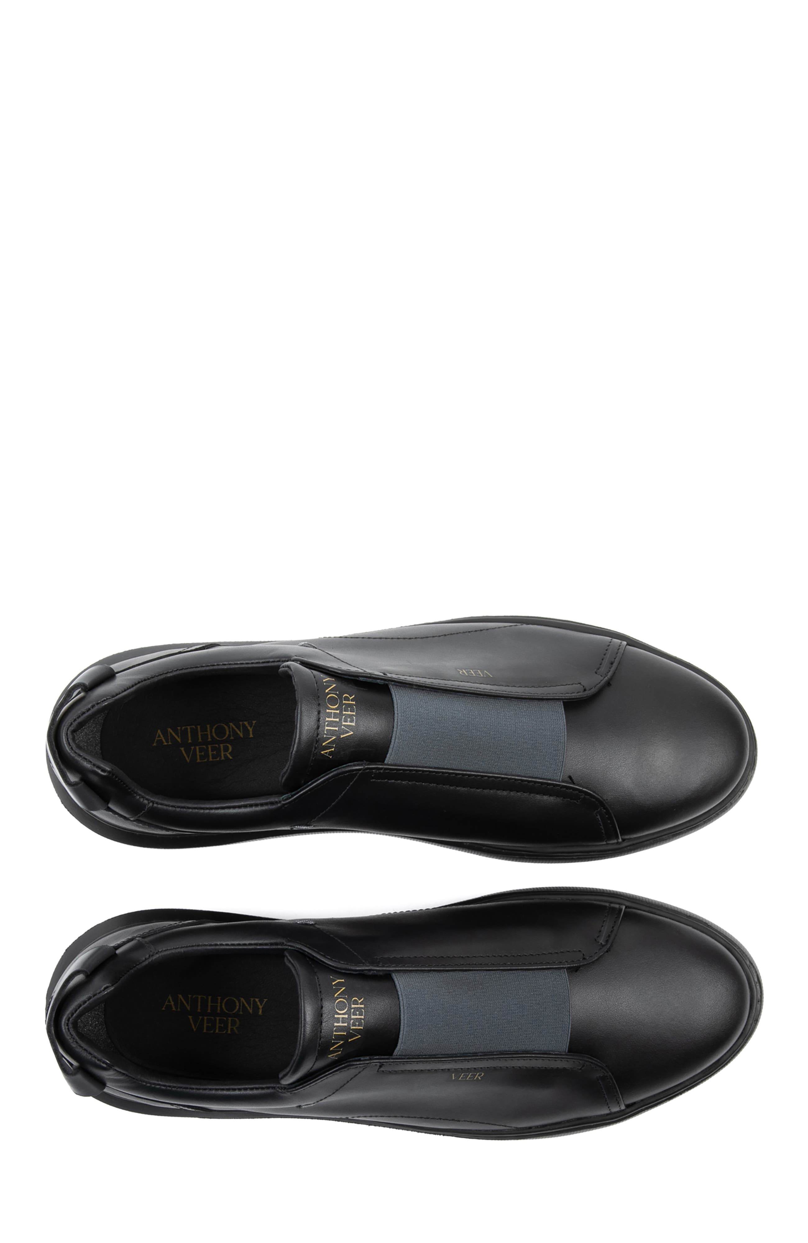 Anthony Veer Lucas Laceless Sneaker, Alternate, color, Black