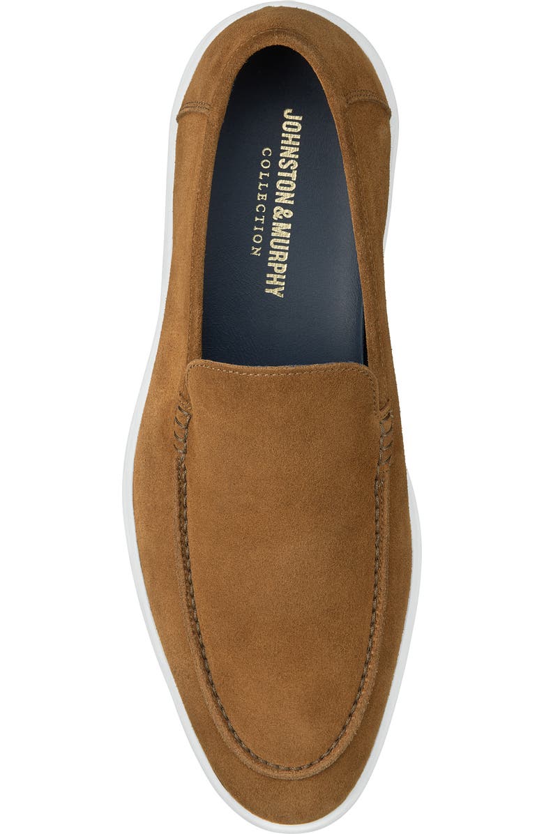 Johnston & Murphy Bolivar Moc Toe Slip-On Sneaker, Alternate, color, Snuff Italian Suede
