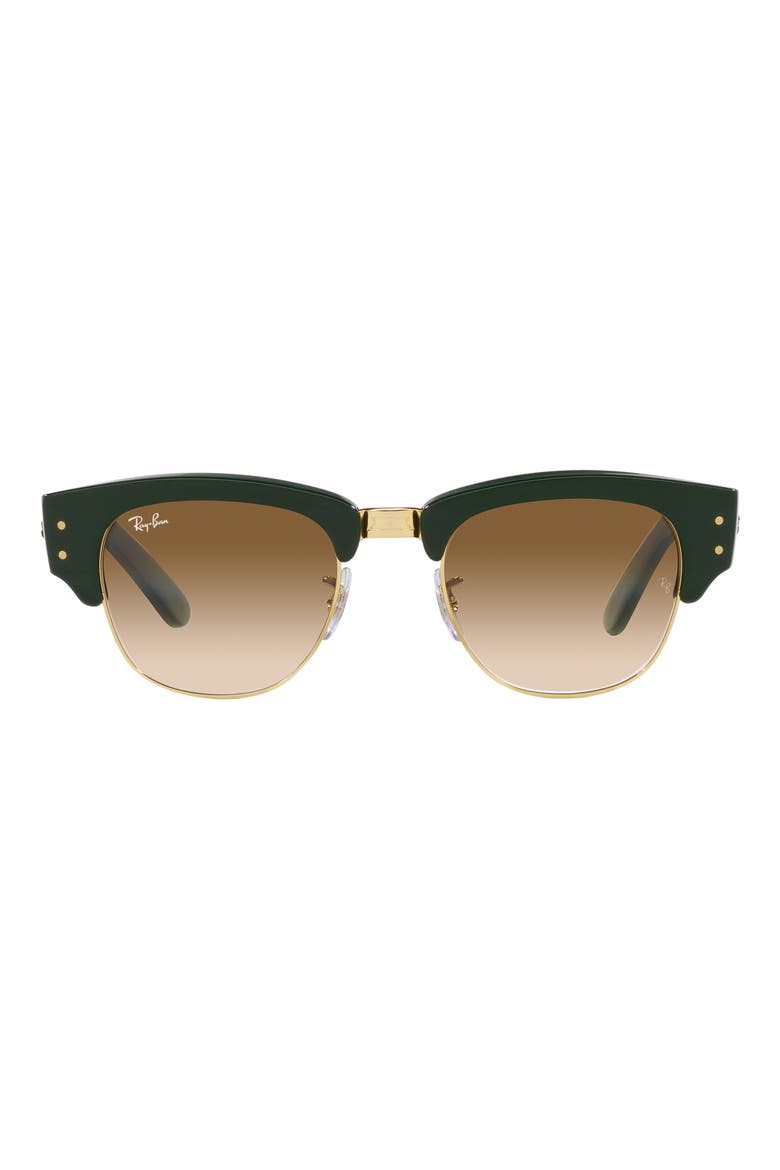 Mega Clubmaster 50mm Square Sunglasses, Main, color, GREEN