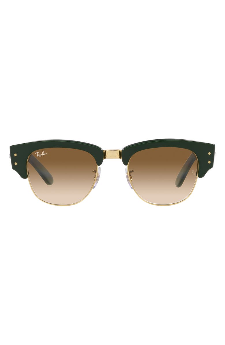 Ray-Ban 50MM MEGA CLUBMASTER SQUARE, Main, color, Green