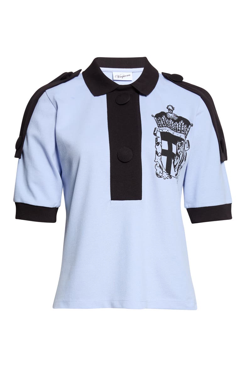 Crest Cotton Polo, Main, color, BLUE BLACK