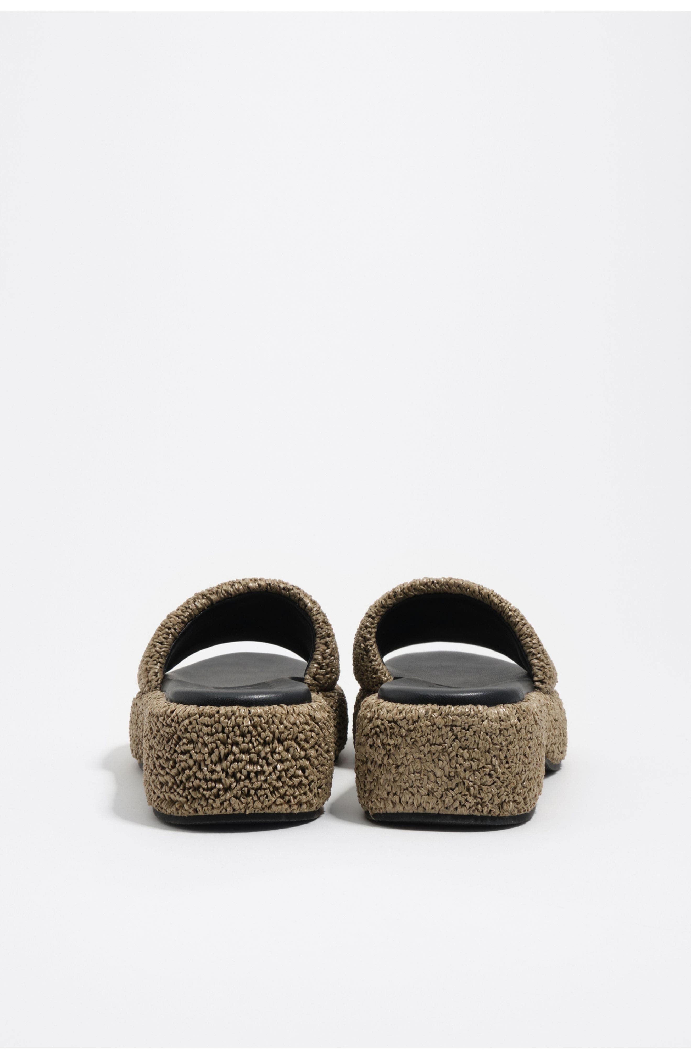 Bimba y Lola Fabric Platform Sandal, Alternate, color, Olive