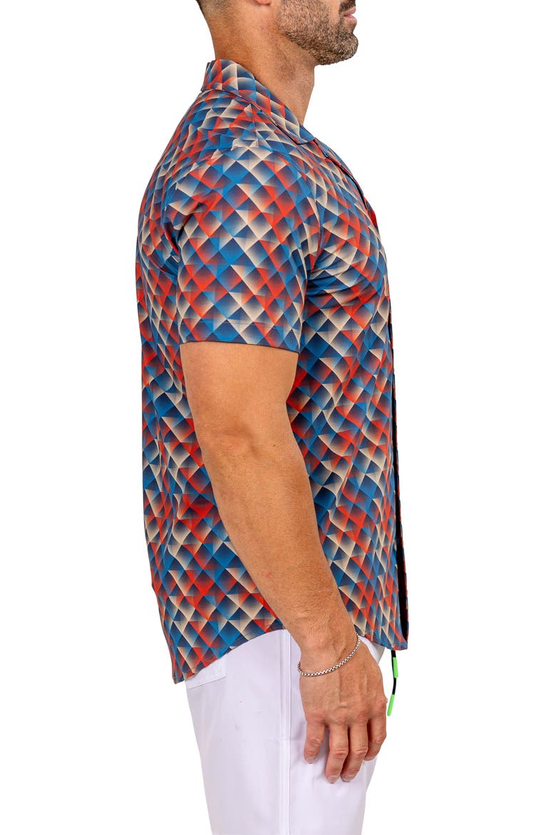 Marthy Red Camp Shirt, Alternate, color, RED