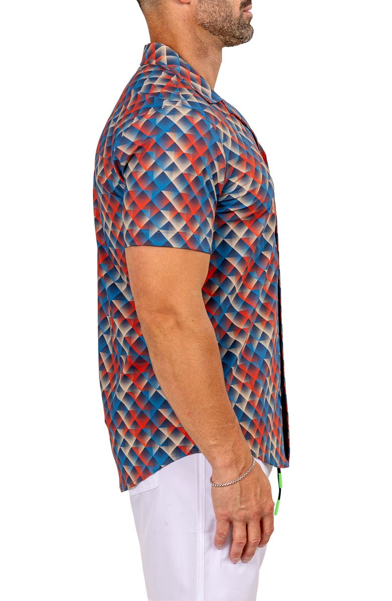 Maceoo Marthy Red Camp Shirt, Alternate, color, 