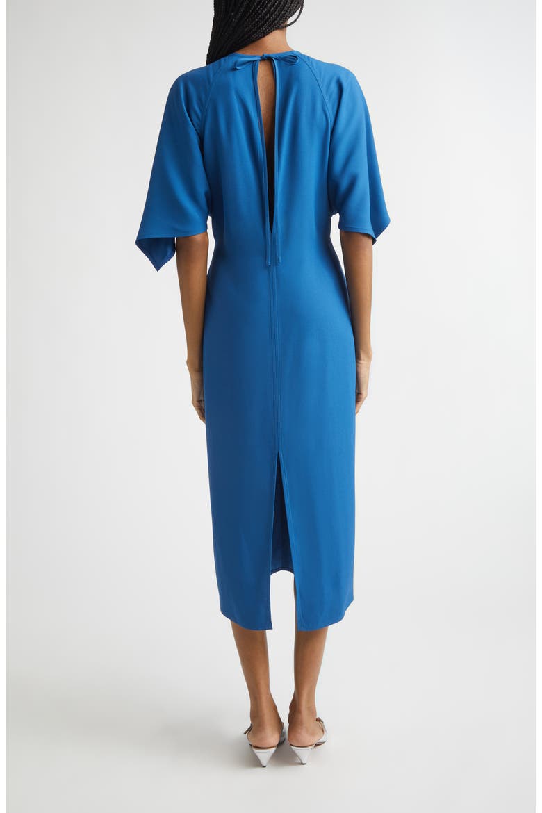Dolman Sleeve Crepe Midi Dress, Alternate, color, ROYAL BLUE