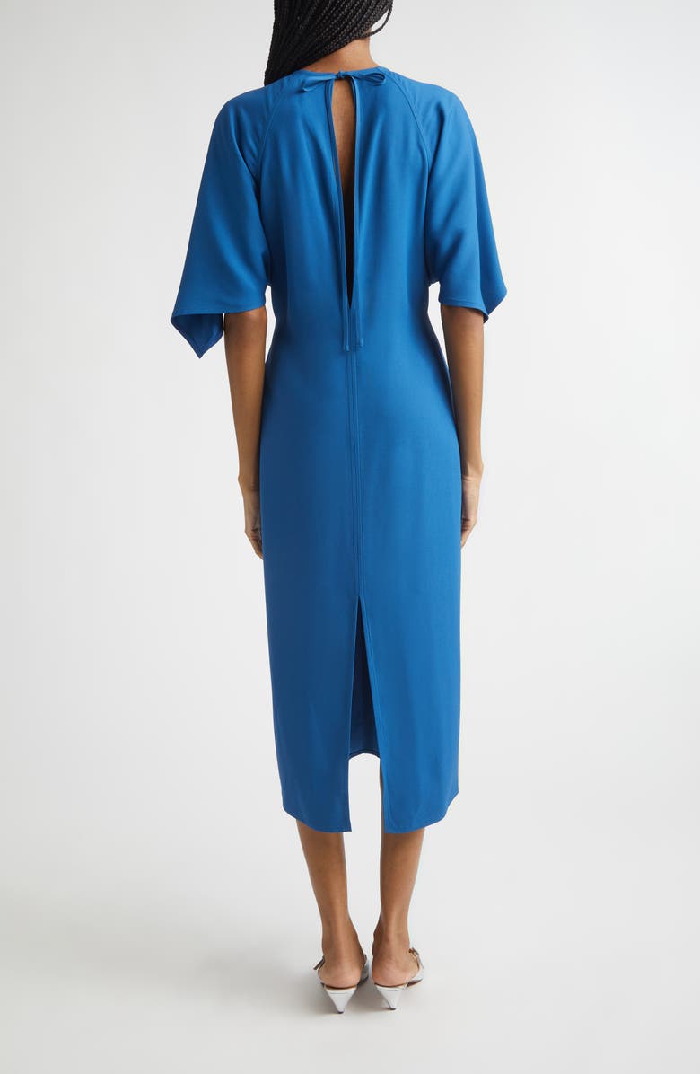 Stella McCartney Dolman Sleeve Crepe Midi Dress, Alternate, color, 