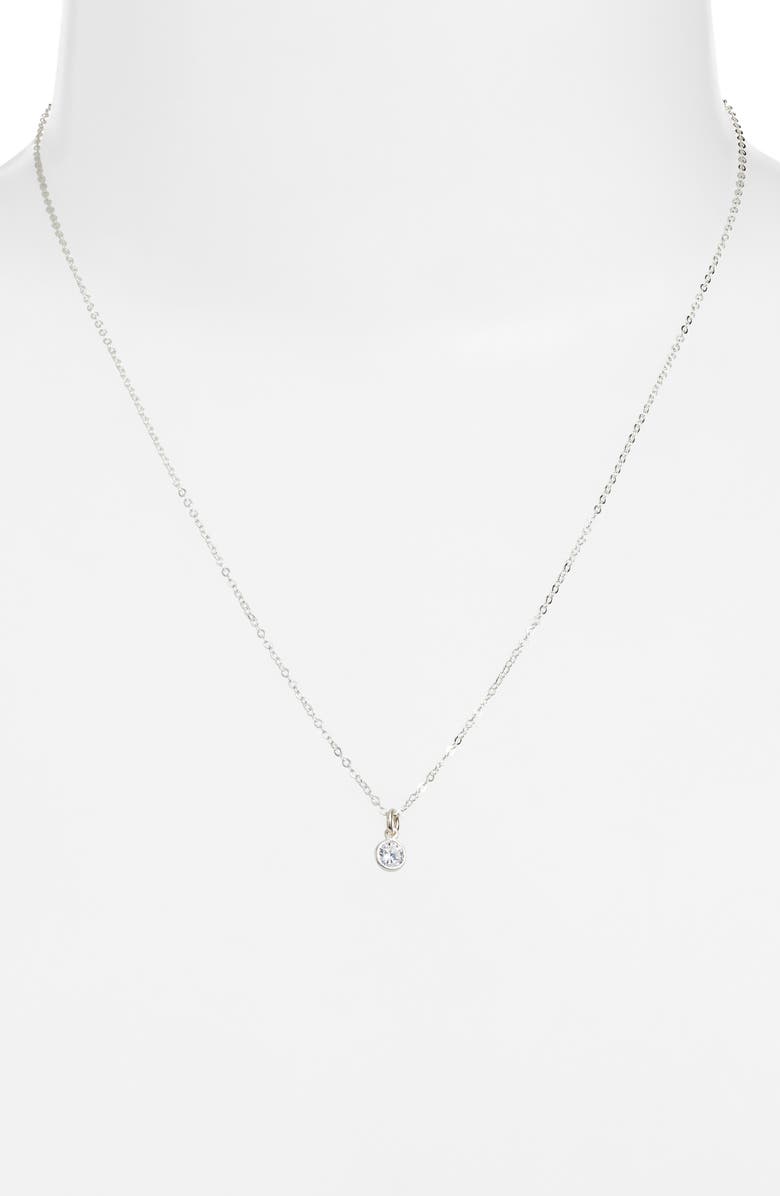 Nashelle Clarity Pendant Necklace, Alternate, color, Sterling Silver