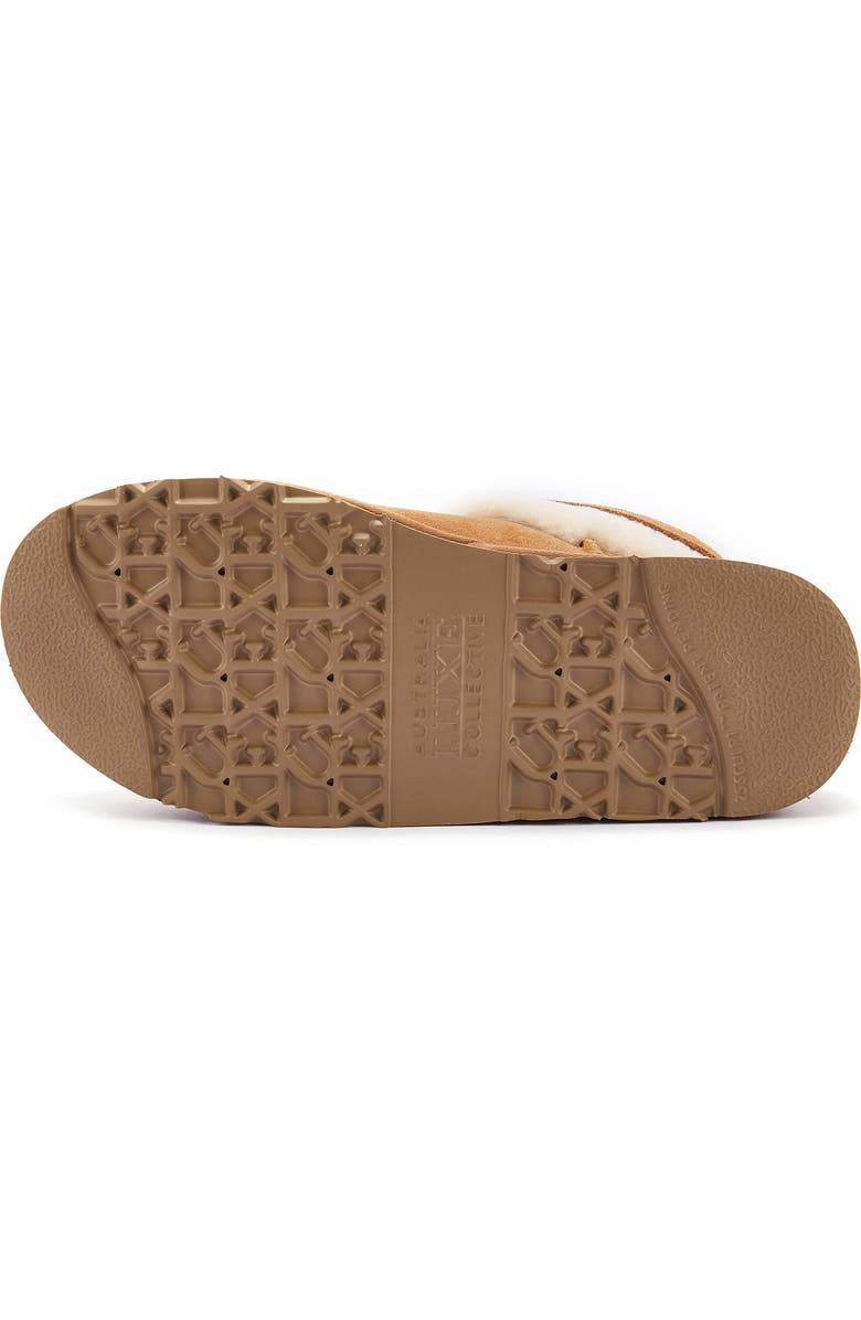 Australia Luxe Collective Eden Genuine Shearling Platform Bootie, Alternate, color, Chestnut