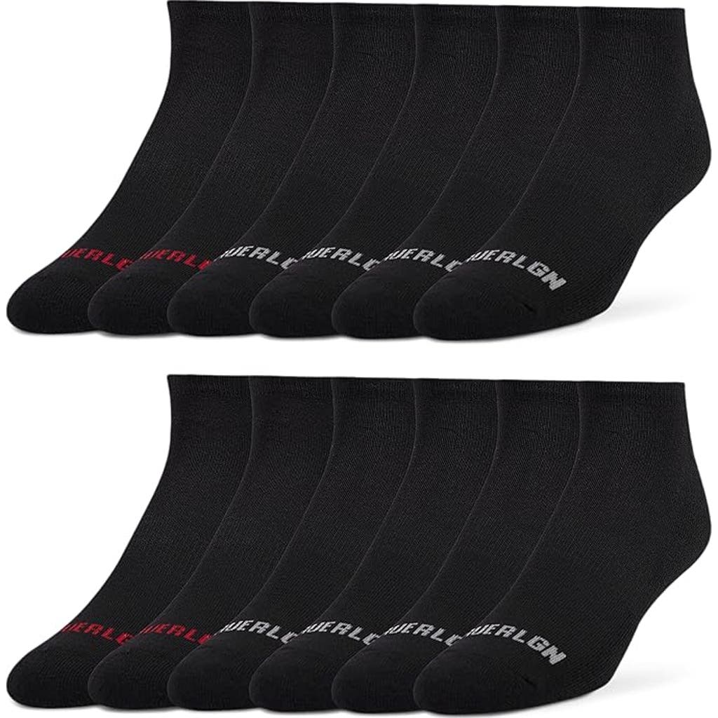 True Religion 12 Pairs Premium Athletic No Show Socks in Black  product