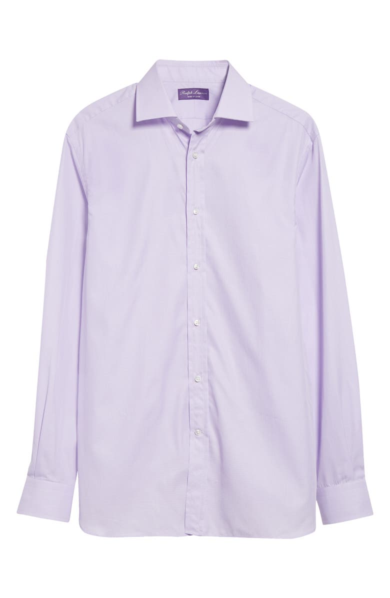 Ralph Lauren Purple Label Aston Lavender Cotton Button-Up Shirt, Alternate, color, Lavender