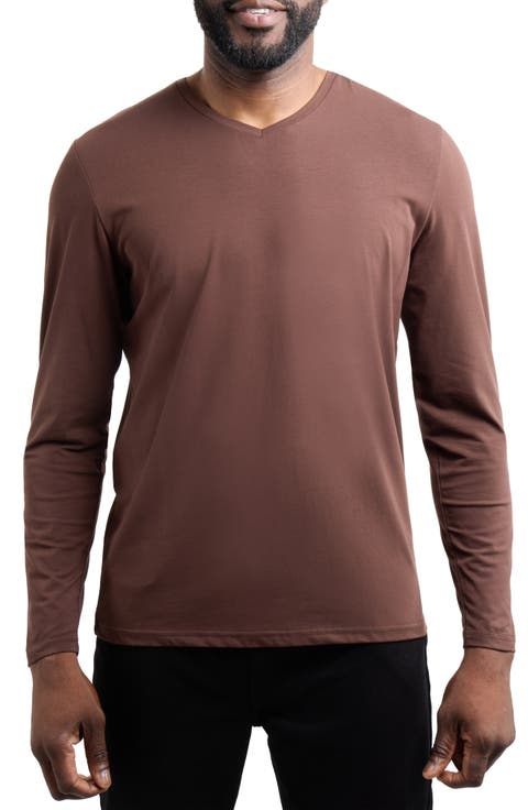 V-Neck Long Sleeve T-Shirt
