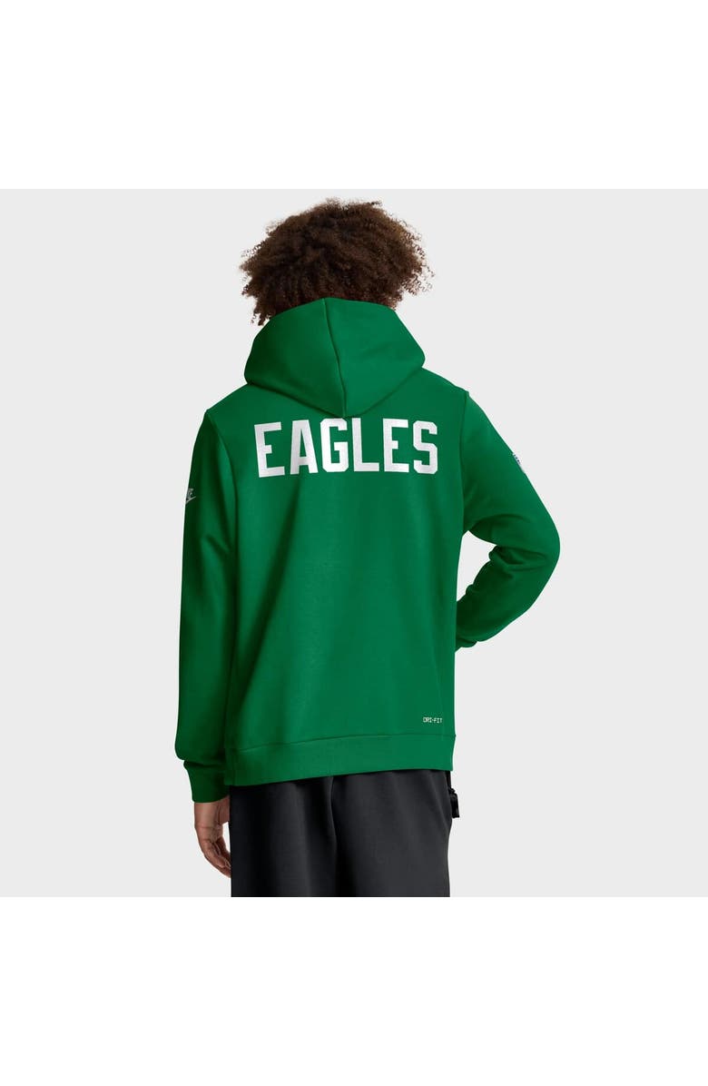 Nike Men's Nike Kelly Green Philadelphia Eagles Sideline Offensive Set Play Performance Pullover Hoodie, Alternate, color, Kelly Green