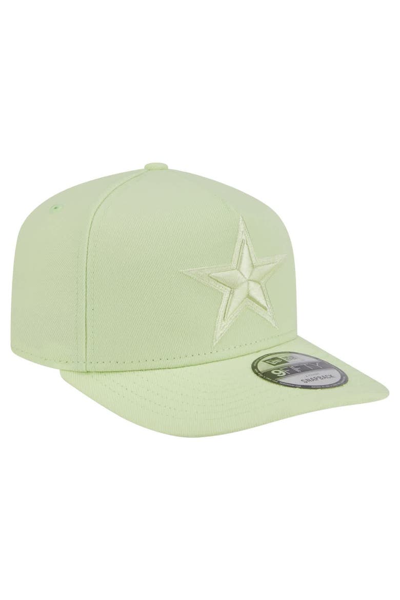 Men's New Era Light Green Dallas Cowboys Color Pack 9FIFTY Snapback Hat, Alternate, color, Light Green