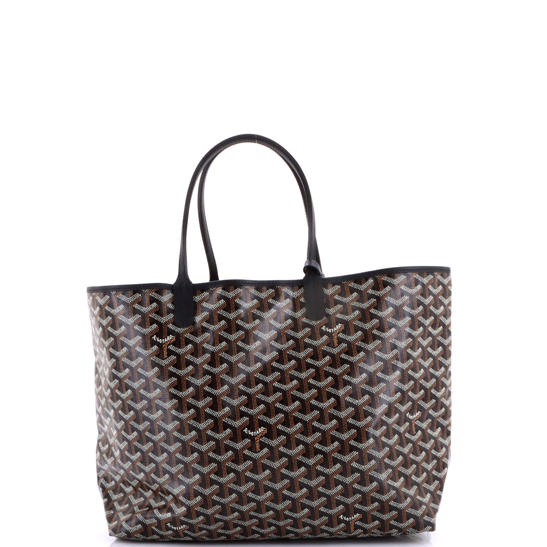 Pre-Owned Goyard Saint Louis Tote Coated Canvas PM, Alternate, color, Black