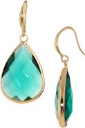 Cara Glass Stone Drop Earrings