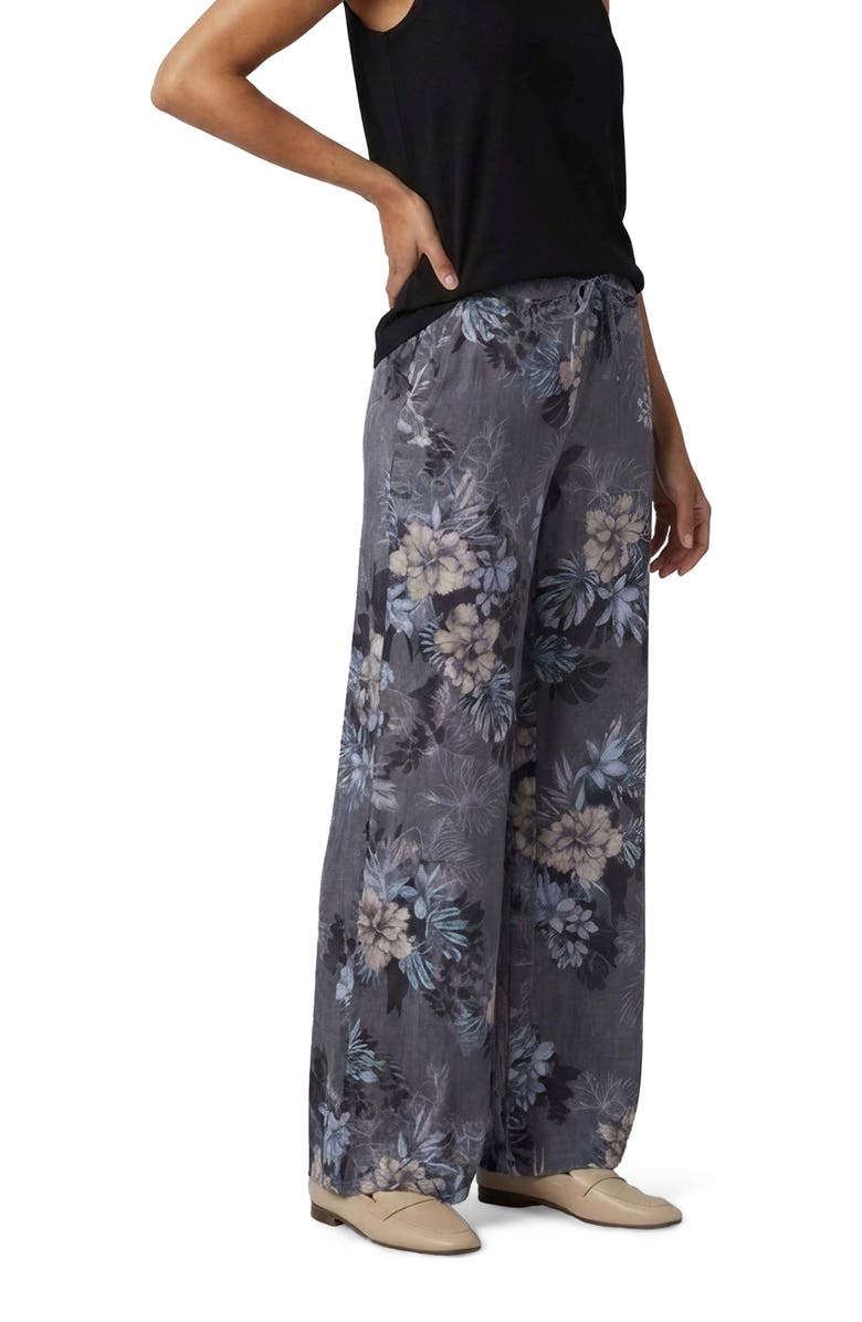 Lords of Harlech Exotic Floral Lillian Womens Wide-leg Pant, Alternate, color, Exotic Floral Black