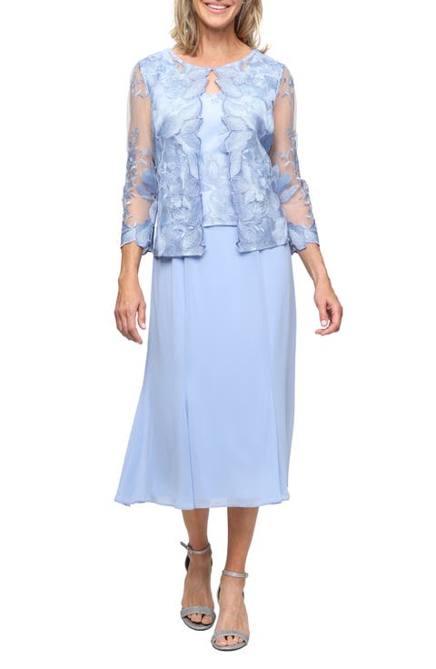 Mock Jacket Midi Dress (Regular & Petite)