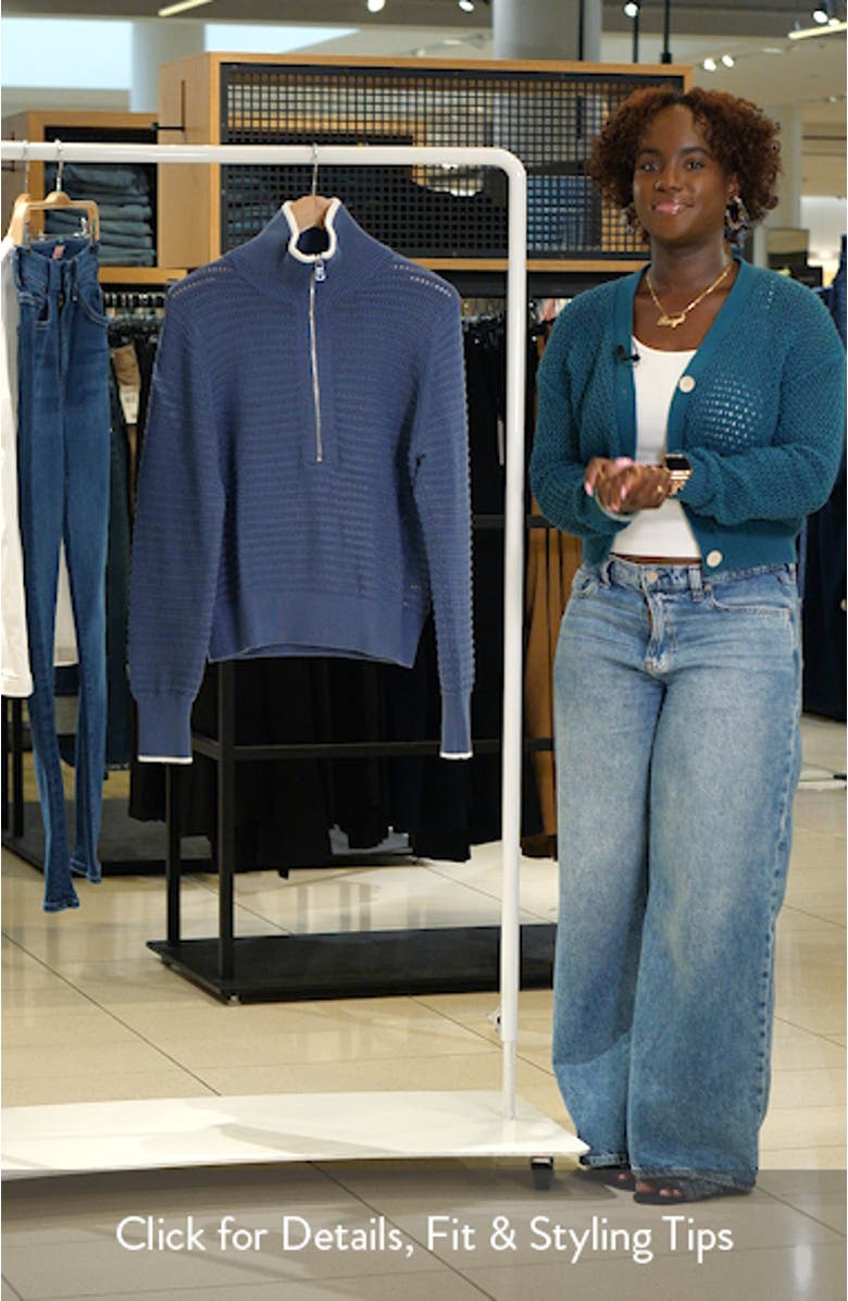 Morwenna Half Zip Knit Sweatshirt, sales video thumbnail