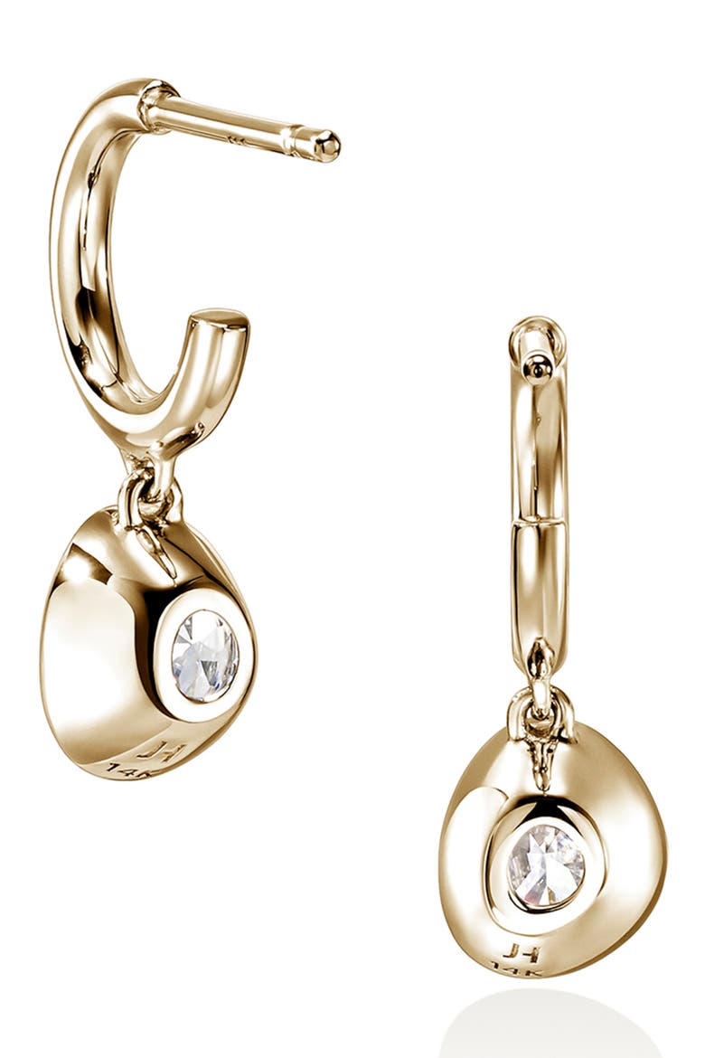 JH Lovestruck™ Hoop Earrings, 14K Gold, Lab-Grown Diamonds, 1.5TCW, Alternate, color, GOLD