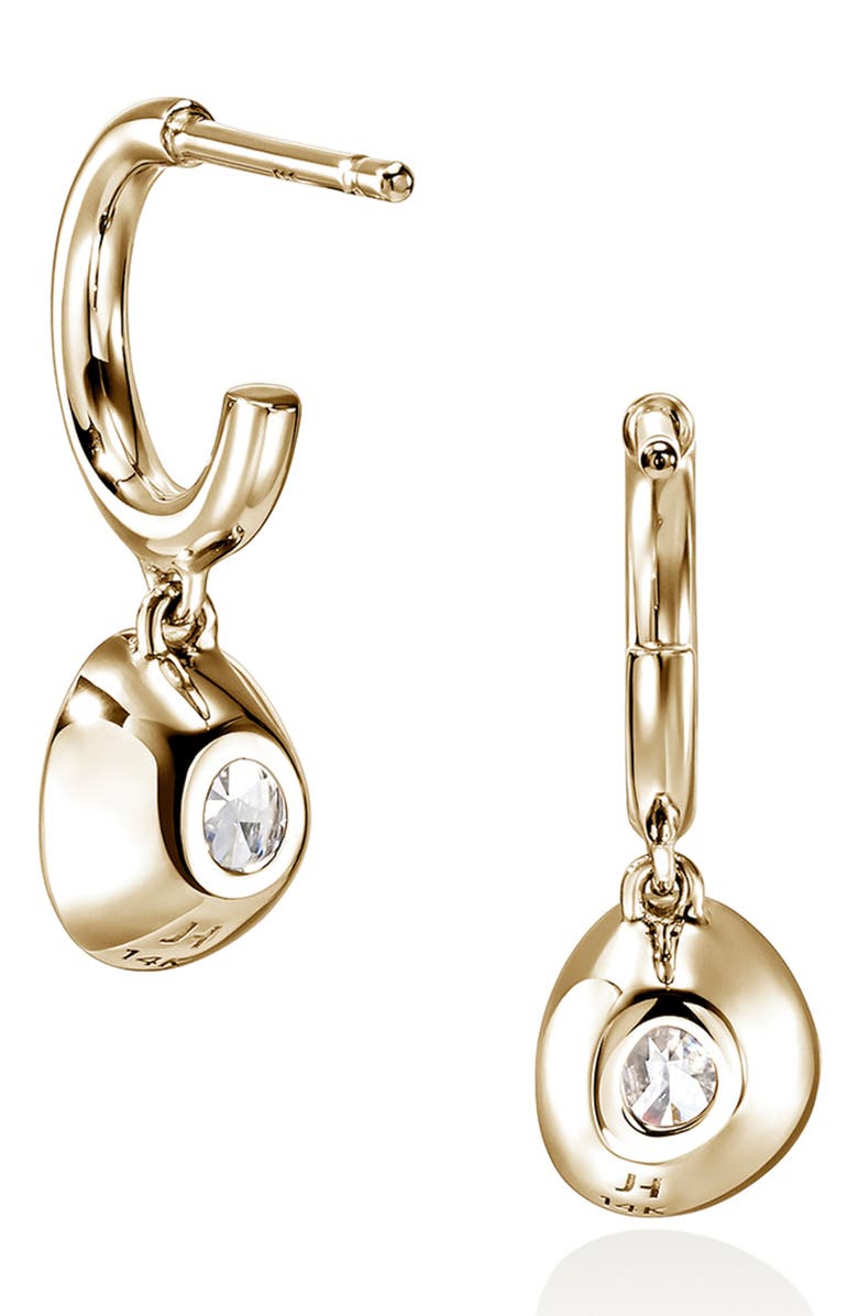 John Hardy Lovestruck<sup>™</sup> Lab Grown Diamond Hoop Earrings, Alternate, color, 