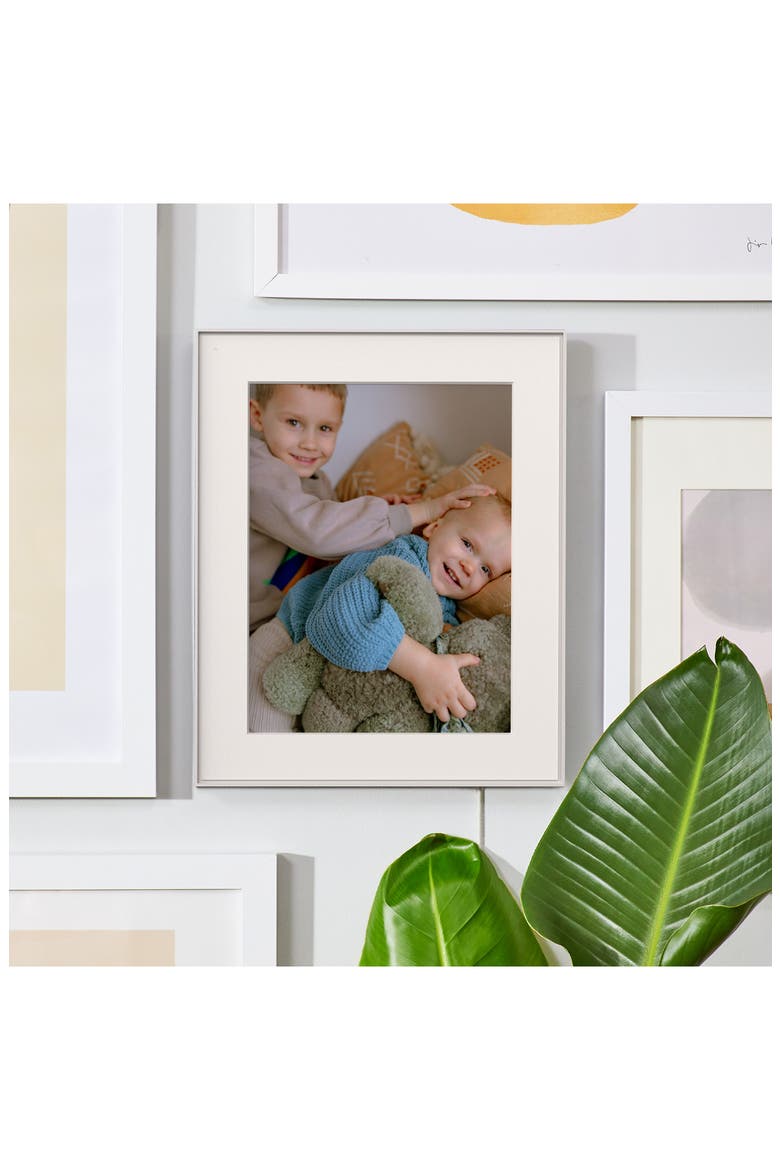 Walden 15-Inch Digital Photo Frame, Alternate, color, CLAY WITH TEXTURED MAT