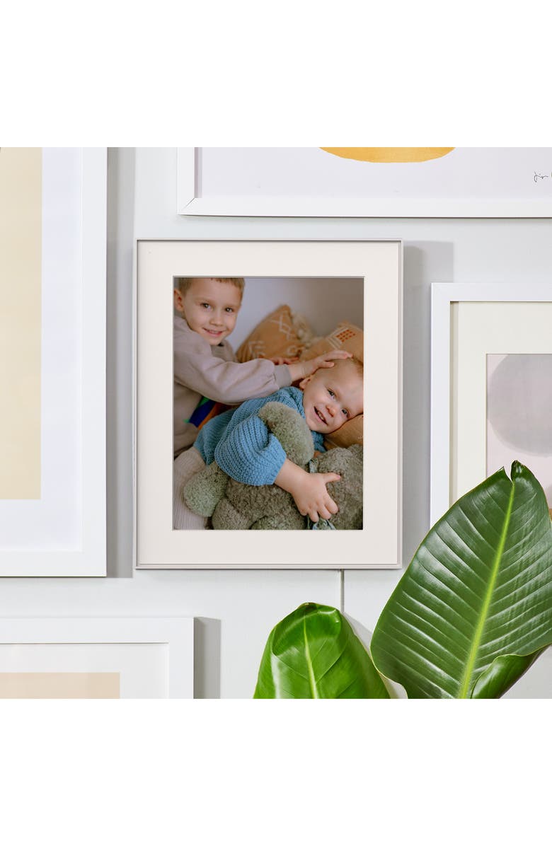 Aura Frames Walden 15-Inch Digital Photo Frame, Alternate, color, Clay With Textured Mat