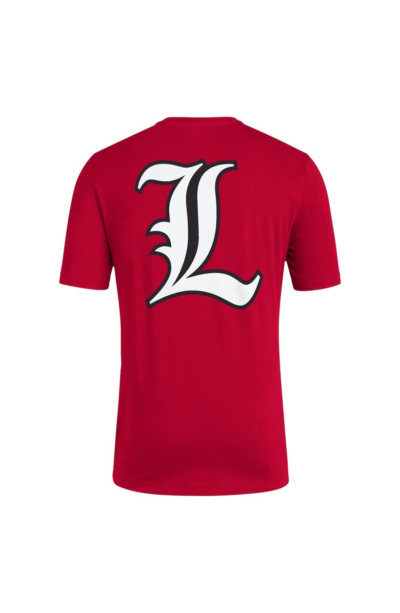 adidas Men's adidas Red Louisville Cardinals Reverse Retro Baseball 2 Hit T-Shirt, Alternate, color, Red