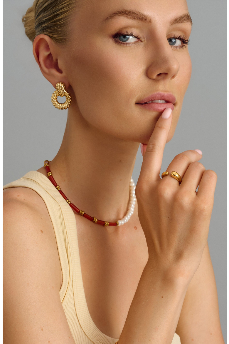 Classic Cuff Ring, Alternate, color, Gold