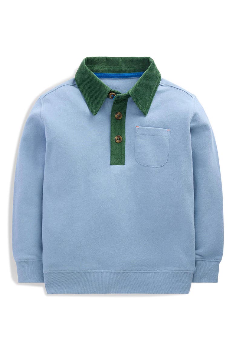 Kids' Smart Collared Sweatshirt, Main, color, FRENCH BLUE