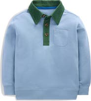 Mini Boden Kids' Smart Collared Sweatshirt