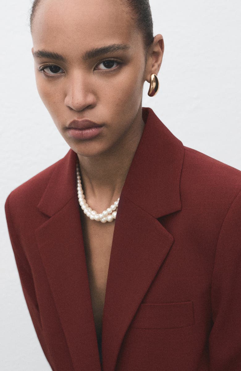 MANGO Straight Jacket, Alternate, color, Dark Orange