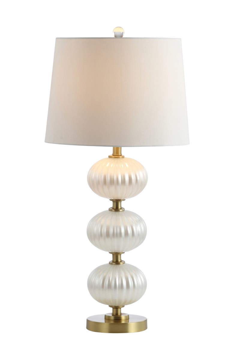 JONATHAN Y Carter 29.7" Glass LED Table Lamp, Main, color, 