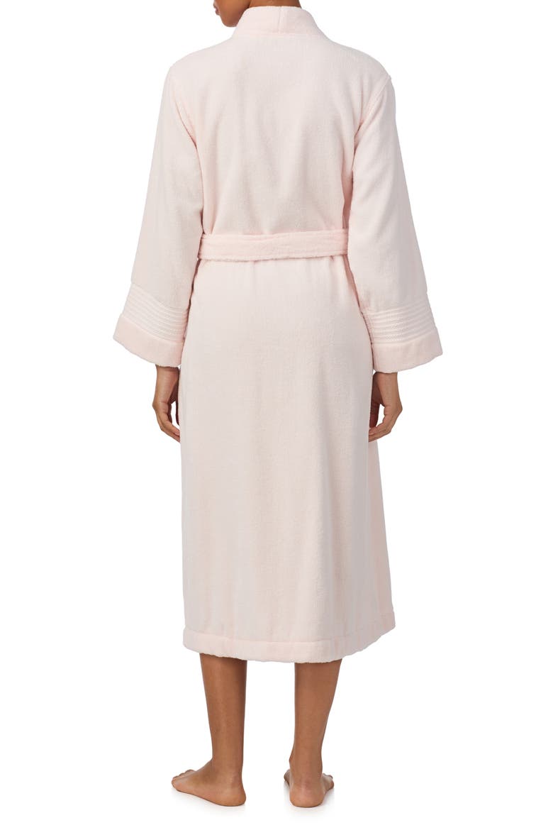 Tie Waist Terry Robe, Alternate, color, PINK