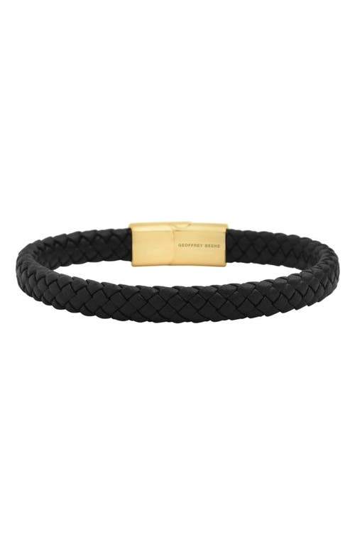 Geoffrey Beene Woven Leather Bracelet