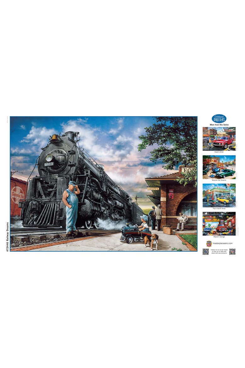 Railway Dreams 1000 Piece Jigsaw Puzzle, Alternate, color, Multicolor