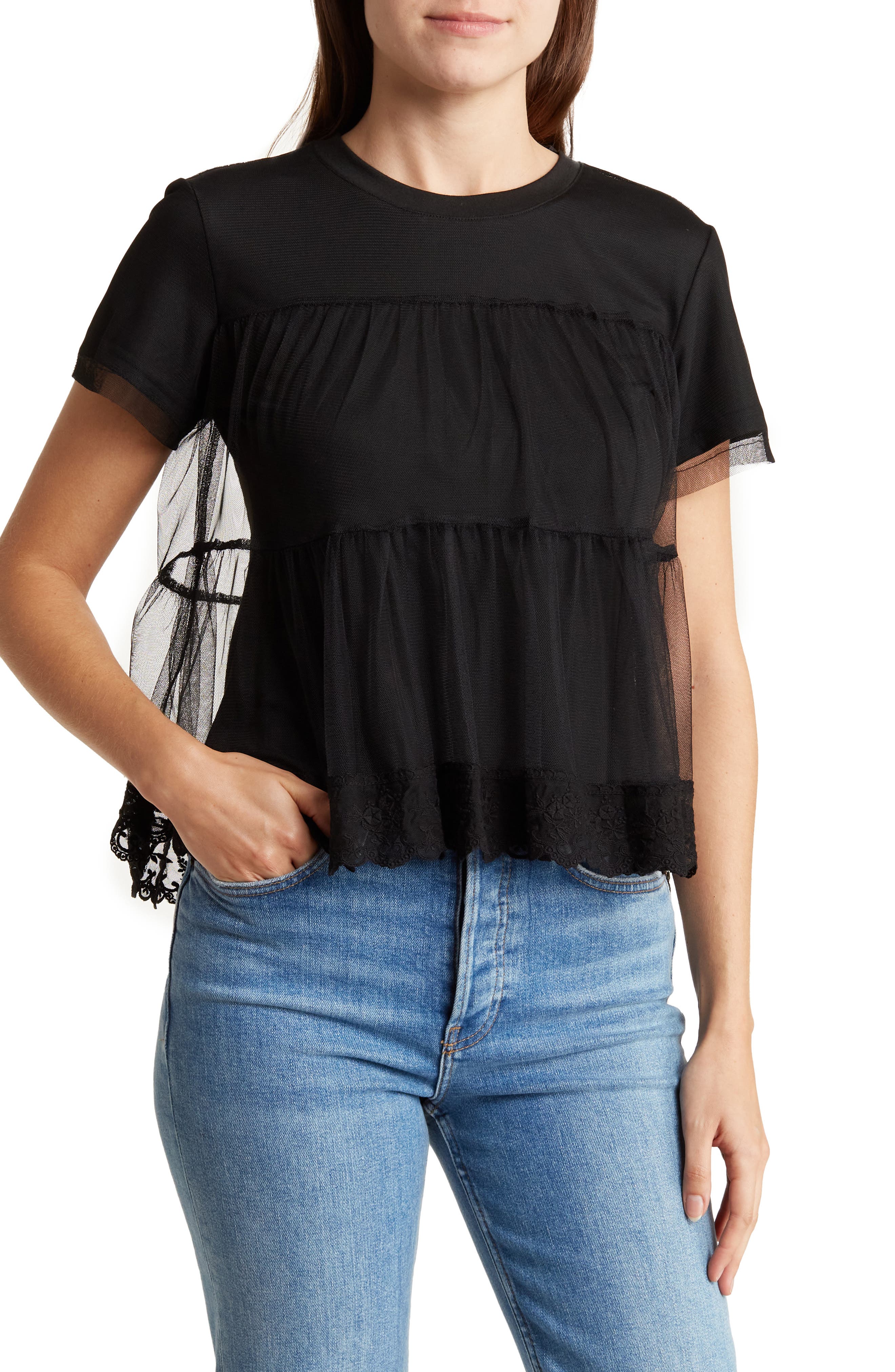 nordstrom sheer top